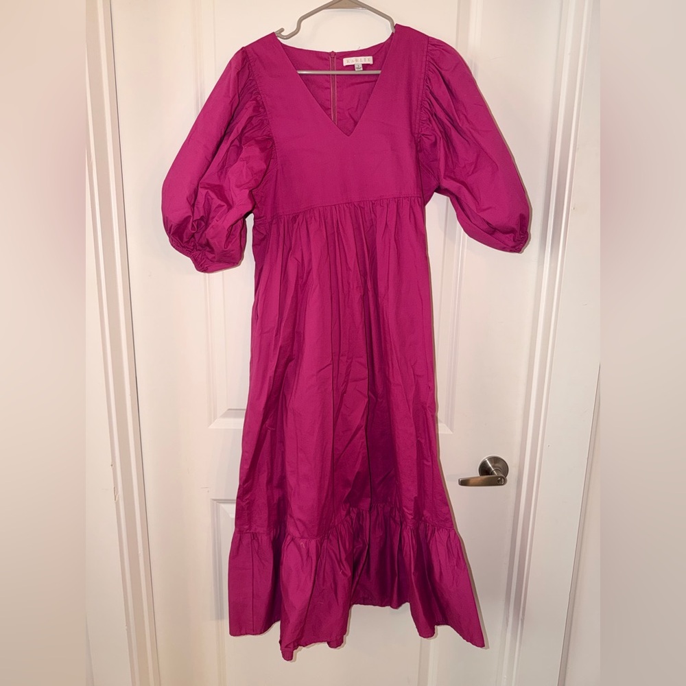 Karlie Vibrant Pink V-Neck Top